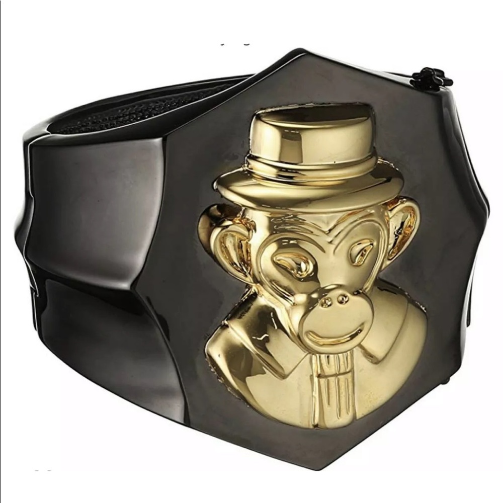 AMEDEO 67mm Brass Monkey & Hematite Bracelet